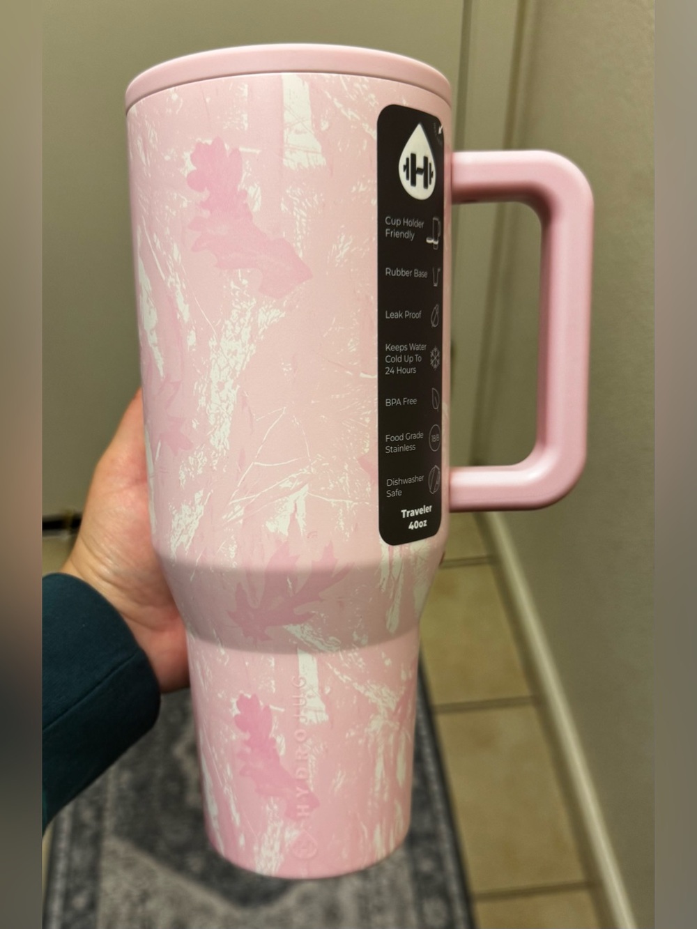HydroJug 40oz Traveler Unreleased “PINK CAMO”